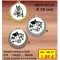 Médaille : Réf. ME32 - ø 32 mm